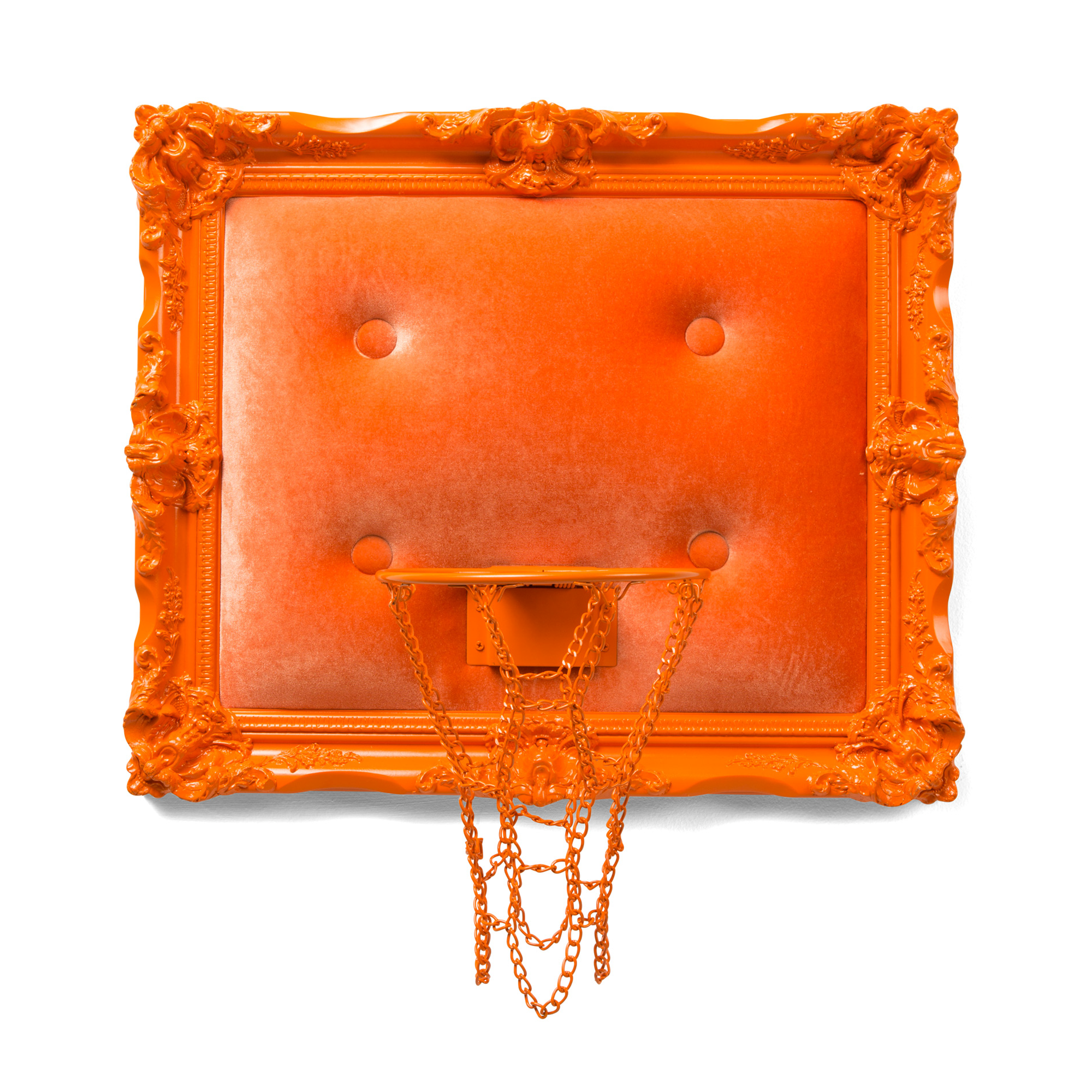 Orange Velvet Basketball Hoop