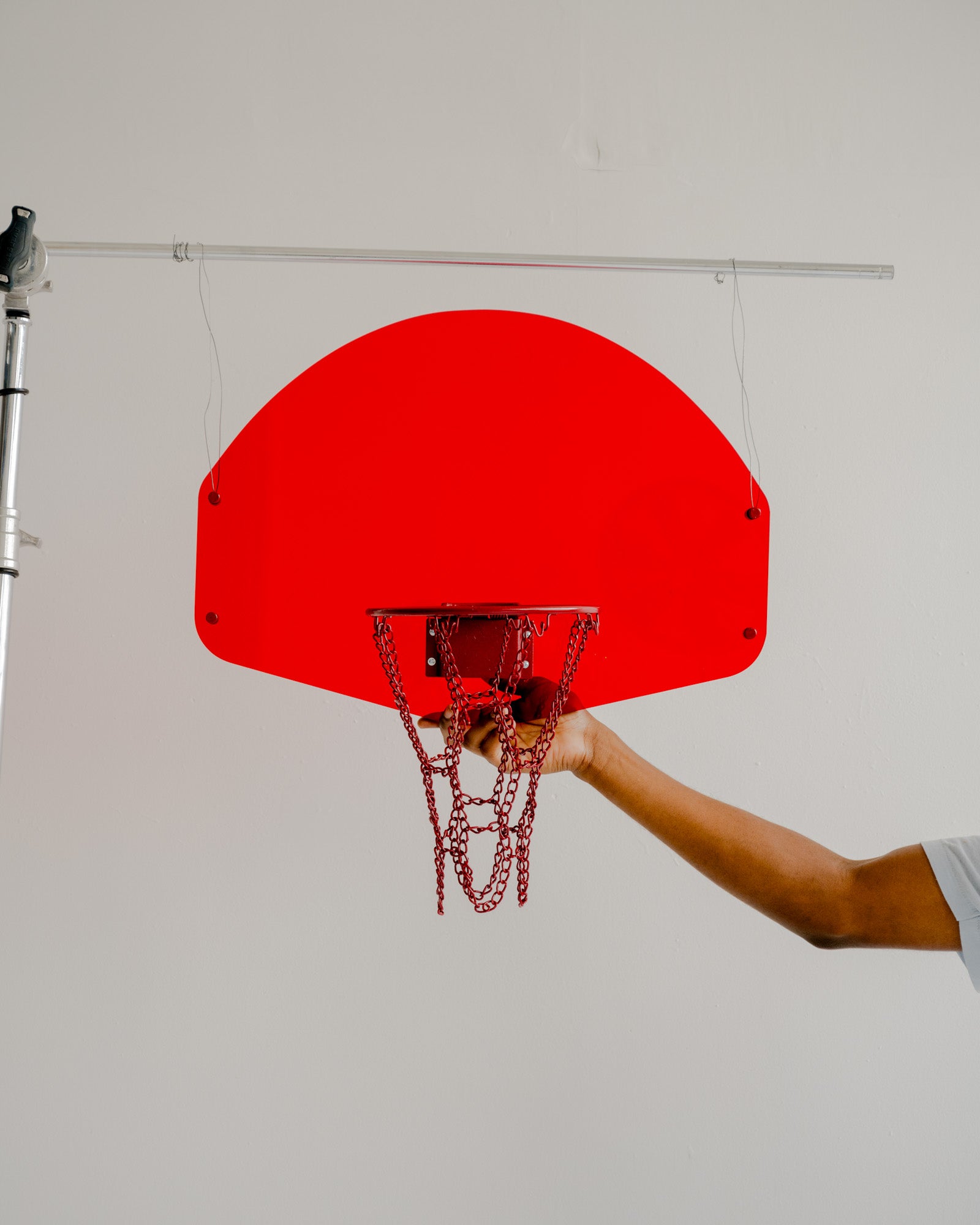 Red Acrylic Basketball Hoop