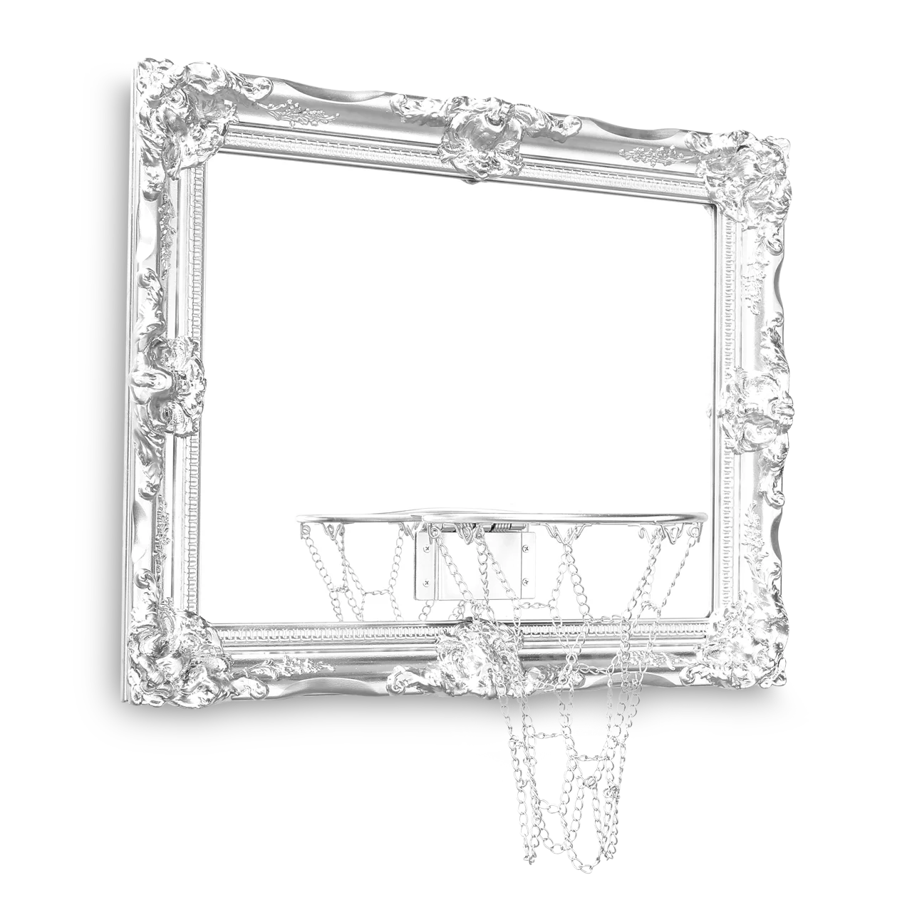 An ornate frame with a captivating Mirror Hoop.