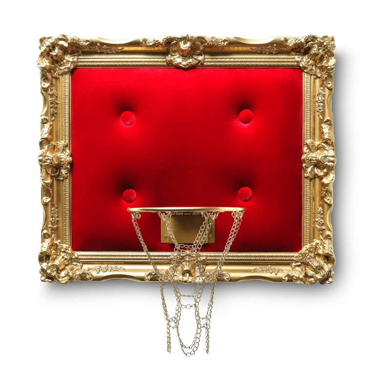 Gold Basketball Hoop